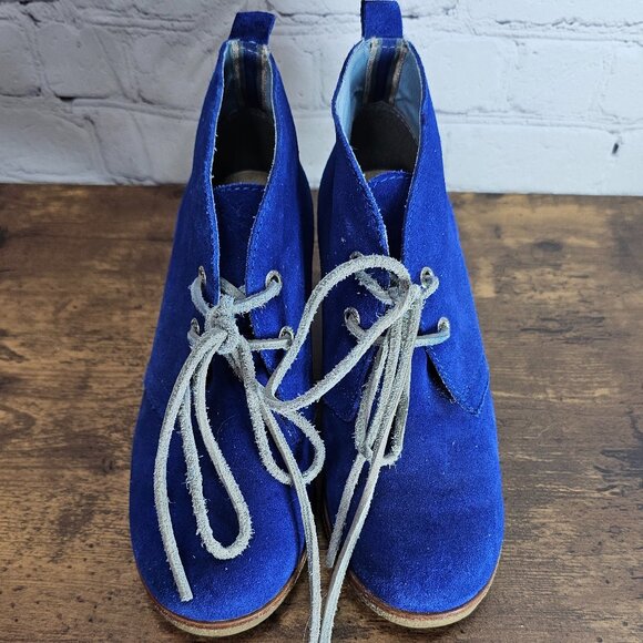 Sperry Harlow Suede Wedge Bootie, Blue, Women's 6.5 - Picture 3 of 7
